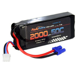 Power Hobby PHB2S200050CEC2 2S 2000mAh 50C Lipo EC2 Battery