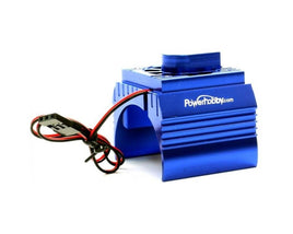 Power Hobby 1/10 540 / 550 Blue Aluminum Motor Heatsink Cooling Fan