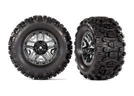 Traxxas Sledgehammer 2.8" Pre-Mounted Tires (2) (Black Chrome)