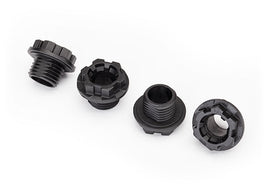 Traxxas TRX-4 Traxx Stub Axle Nut (Black) (4)