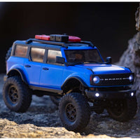 Axial SCX24 2021 Ford Bronco Hard Body 1/24 4WD RTR Scale Mini Crawler (Blue) w/2.4GHz Radio