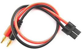 HackFab 4mm banana to Traxxas Male battery charger lead