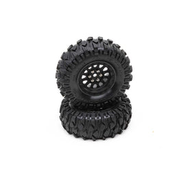 Duratrax Class 1 Showdown CR 1.9" Pre-Mounted Tires (Black) (2) (C3) w/12mm Hex