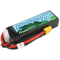 Gens Ace 3s LiPo Battery 60C (11.1V/2200mAh) w/XT-60 Connector