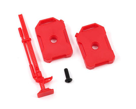 Traxxas Fuel Canisters L/R/ Jack Red (Fits #9712)