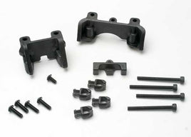 Traxxas Revo Shock Mounts front & Rear w/wire clip (1), chassis wire clips (4)