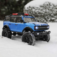 Axial SCX24 2021 Ford Bronco Hard Body 1/24 4WD RTR Scale Mini Crawler (Blue) w/2.4GHz Radio