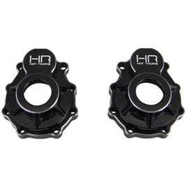 Hot Racing Traxxas TRX-4 Aluminum Outer Portal Drive Housing (Black) (2)