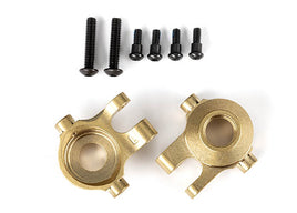 Traxxas Steering Blocks, Brass (7 Grams Each) (Left & Right)/ 2.5x12mm BCS (with Threadlock) (2)/ 2x6mm SS (with Threadlock) (4)