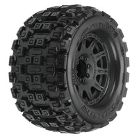 Pro-Line Badlands MX38 3.8" Tire w/Raid 8x32 Wheels (Black) (2) (M2) w/Removable Hex