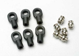 Traxxas Rod Ends, Small, with Hollow Balls (6) (for Revo Dteering Linkage)