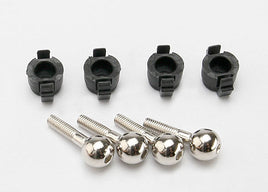 Traxxas Pivot Balls w/Pivot Ball Caps (4)
