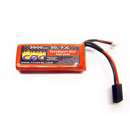 CRC 7.4V 2600mAh 2S 20C Mini Speedsport Hardcase LiPo Battery: Traxxas