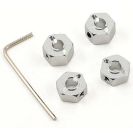 ST Racing Concepts 12mm Aluminum "Lock Pin Style" Wheel Hex Set (Silver) (4)