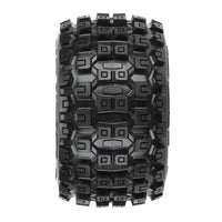 Pro-Line Badlands MX38 3.8" Tire w/Raid 8x32 Wheels (Black) (2) (M2) w/Removable Hex