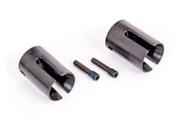 Traxxas Drive Cup, Steel, Extreme Heavy Duty (2)/ 4x17mm Screw Pins, Heavy Duty (2) (Machined, Heat Treated)