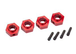 Traxxas TRX-4 12mm Hex Aluminum Wheel Hubs (Red) (4)