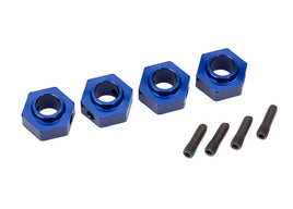 Traxxas TRX-4 12mm Hex Aluminum Wheel Hubs (Blue) (4)