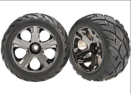Traxxas Anaconda Nitro Front Tires (2) (Black Chrome) (Standard) w/All-Star Wheels