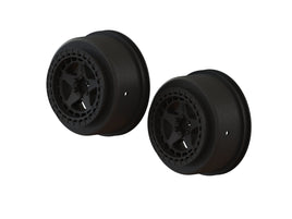 Arrma AR510096 SC 2.2/3.0 Wheel 14mm Hex Black (2)