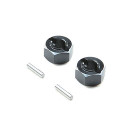 Losi Mini-T 2.0 Aluminum Rear Hex Set (Black)