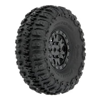 Pro-Line 1/24 Trencher Fr/Rr 1.0" Tires Mounted 7mm Black Impulse (4): SCX24