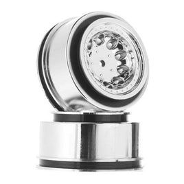 RPM 12mm Spline Drive "Revolver" Short Course Wheels (Chrome) (2) (Slash Front)