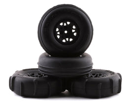Axial ST28 Razor Pre-Mounted Front & Paddle Rear Tire Set (4): Yeti Jr.