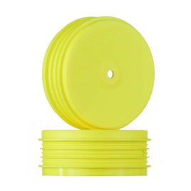 DE Racing DER-PSB-LFY Speedline Plus Buggy Wheels Front Yellow TLR 22 2.0