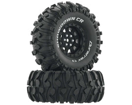Duratrax Showdown CR C3 Mounted 1.9" Crawler Tires Black (2)