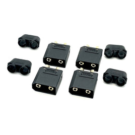 Maclan Racing - XT90 Connectors, Black, w/ 4 Male Plugs