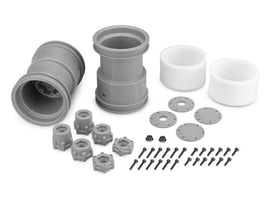 JConcepts Tribute 2.6x3.6" Monster Truck Wheel (Silver) (2)