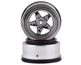 Losi 22S Drag Rear Wheels (Black Chrome) (2)