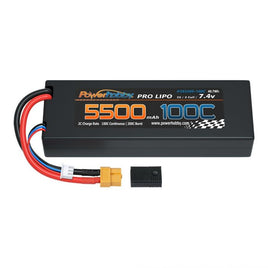 Power Hobby 2S 7.4V 5500MAH 100C Lipo Battery w XT60 + TRX Plug