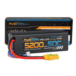 Power Hobby 4S 14.8v 5200mAh 50C LiPo Battery w/ XT90 Plug Hard Case