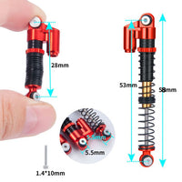 Powerhobby 1/24 Axial SCX24 Aluminum 58mm Long Travel Shocks Jeep Bronco Blue