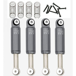 Powerhobby Grey Aluminum Internal Spring Air Shocks Axial SCX24 C10 Jeep Betty