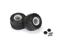 Pro-Line Demolisher 2.6/3.5" Pre-Mounted Monster Truck Tires (Grey) (2) w/12mm Removable Hex