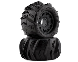 Pro-Line Dumont 2.8" Sand/Snow MTD Raid Black Wheels F/R