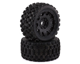 Pro-Line Badlands MX57 5.7" Pre-Mounted 1/6 Monster Truck Tires (Black) (2) (Z3) w/Raid Wheels