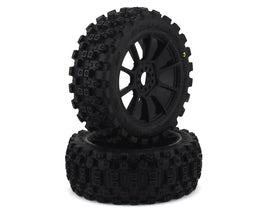 Pro-Line Badlands MX Pre-Mounted 1/8 Buggy Tires (Black) (2) (M2) w/ Mach 10 Wheel