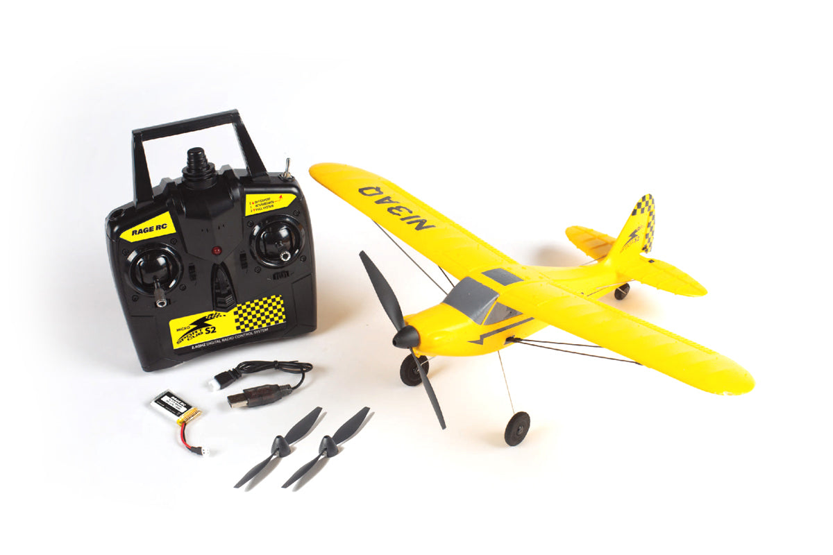 Rtf Mini Fpv Plane Rage Micro Sport Cub 400 3-Channel RTF Airplane