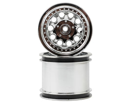 RPM Revolver 10 Hole Traxxas Electric Front/Nitro Rear Wheels (2) (Chrome) 12mm Hex