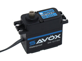 Savox SW-1211SG Waterproof High Voltage Digital Servo 0.08sec / 347.2oz @ 7.4V - Black Edition