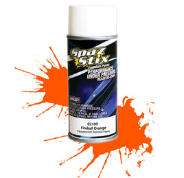 Spaz Stix  Fireball Orange Fluorescent Aerosol Paint, 3.5oz Can
