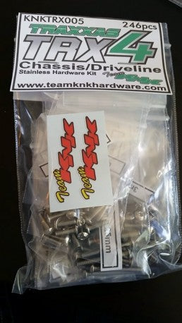 KNK Traxxas TRX4 Chassis and Driveline Stainless Hardware Kit
